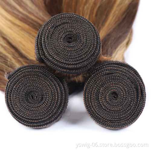 Bundles With Lace Frontals Piano Color Bundles Frontal With Bundles Straight Brazilian Hair 100 Human Hair